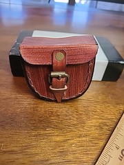 Leather Case For Compass Or Pocket Watch Small Compass Included
