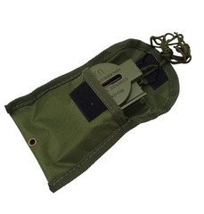 Set of 2 Lensatic Compasses with Black and Green Carrying Cases