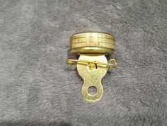 Vintage Brass Lapel Pocket Pin-on Compass Fluid Filled Hunting Military – Japan