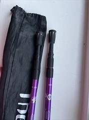 The Fit Life Trekking Poles Telescopic Walking Sticks Hiking Purple with bag