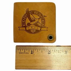 Eddie Bauer Leather Covered Compass & Magnifier 1920 Logo Outdoor Gear