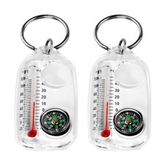 Small Compasses Thermometers Compasses Keychain Survival Thermometers Compasses