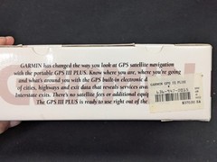 Vintage Garmin GPS III Plus Personal Navigator Tested Works Box Manual 1998