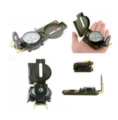 1 PC Lensatic Compass Military Camping Hiking Army Style Widely Use Portable