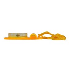 Skywalker Lanyard Compass with Safety Whistle (Yellow Compass, Orange Lanyard)