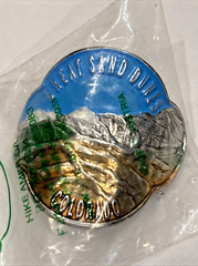 Lot of 4 Hike America Walking Stick Badges Mounts: Colorado Kings Canyon Glacier