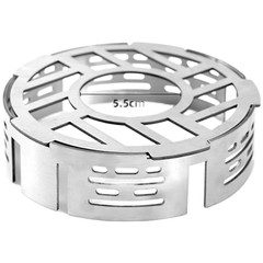 Efficient Fuel Use Ring for Camping Stove with Windproof Steel Structure