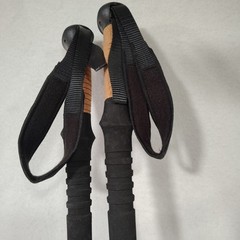 Northpak Outdoor Adjustable Trekking Poles Cork Grip Basket Rubber Carbide Tip
