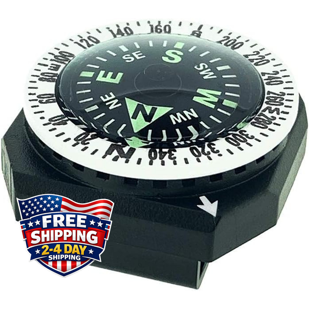 Gocompass Micro Orienteering Wrist Compass Rotating Bezel for Watch Band Paracor