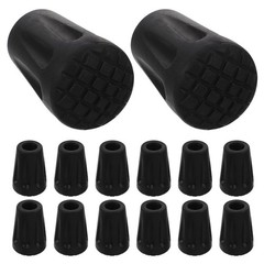 20 Pcs Anti-slip Pad for Hiking Sticks Replacement Rubber Cane Tips Walking
