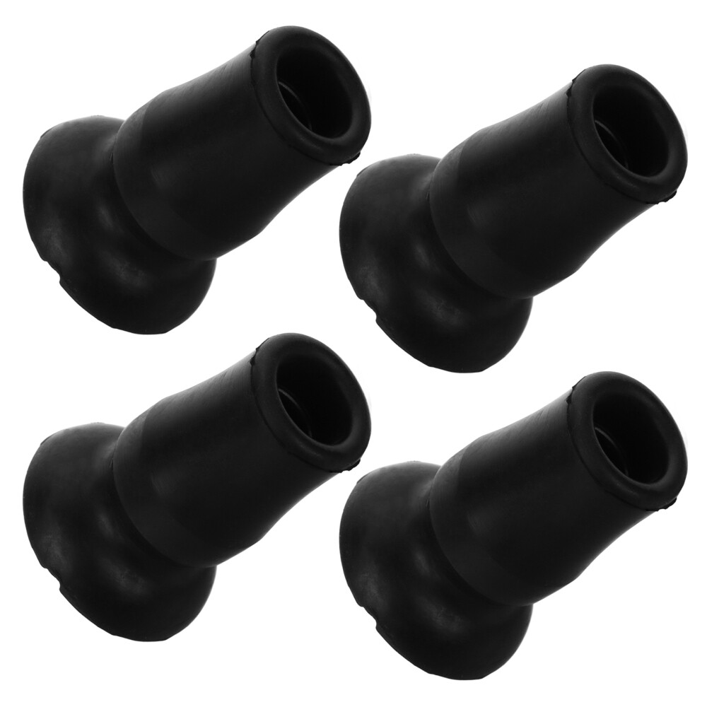 4PCS Trekking Pole Tip Protector Anti-slip Hiking Pole Protector Cane Tip