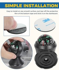 Car Compass Navigation System Automotive Compass Ball Auto Accessories Compass