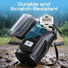 20L Black Waterproof Dry Bag with Bottle Holder & Mesh – Wirh Phone Pouch