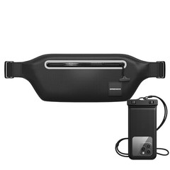 100% Underwater Waterproof Fanny Pack | Submersible Waterproof Phone Black