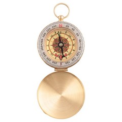 1X(Classic Brass Watch Camping D4C3)6519