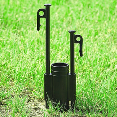 Ultralight 150g Aluminum Alloy Pole Holder for Outdoor Curtain Systems 10.7cm