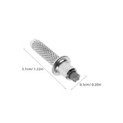 18Pcs Tungsten Steel Trekking Pole Tips Replacement Set Durable Metal Silver