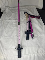 High Stream Gear Pair Of Collapsible Walking Sticks Lightweight Purple/Pink