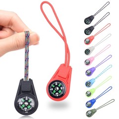 10 Pcs Mini Compass Keychain Multi-Color Outdoor Hiking Pocket Compass for Kids