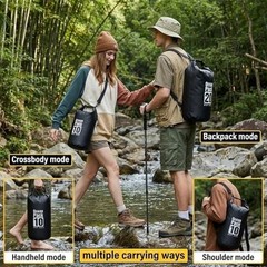 Floating Waterproof Dry Bag 5L/10L/15L/for women-Lightweight&Durable 20L BLACK