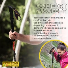 8000 QL Pro Trekking Poles – Adjustable Aluminum Hiking Poles