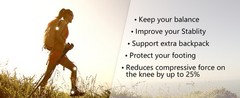 Collapsible Trekking Poles for Hiking – Lightweight Folding Walking Sticks for