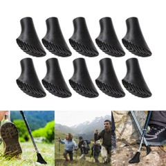 10 Reinforced Rubber Tip End Cap Hammers Trekking Pole Hiking Walking Stick Cane