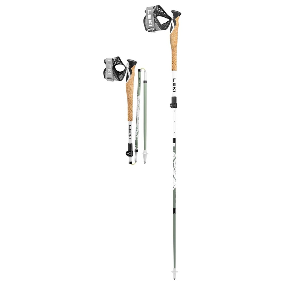 LEKI Cross Trail FX Superlite 110-130cm White/Envy/Black Trekking Poles 65426801
