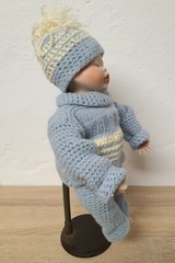 Artist doll porcelain doll Kathy Hippensteel 35 cm collector rarity Vintage