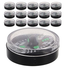 20 Pcs Portable Mini Plastic Compass Lightweight Touring Compass for Backpacking