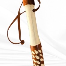 Carved Walking Stick with Animal Head – Lightweight and Strong Wooden Treckking