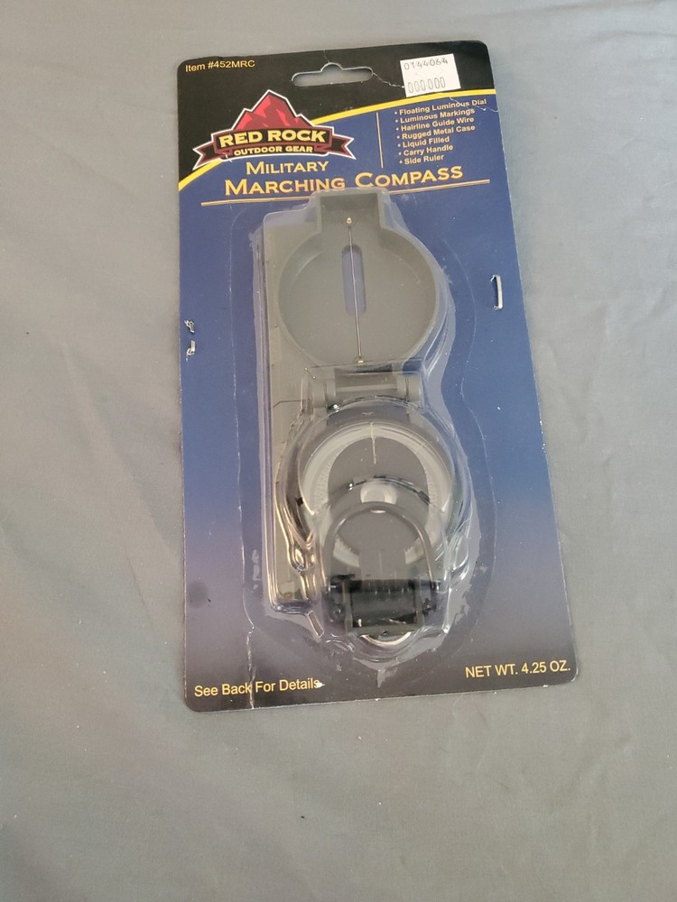Red Rock Outdoor Gear Military Marching Compass #452MRC New