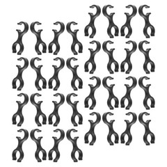 40 Pcs Trekking Pole Fastener Plastic Pole Clips Walking Stick Clamp Holder