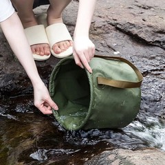 Collapsible Waterproof Bucket for Hiking Fishing Camping Water Container