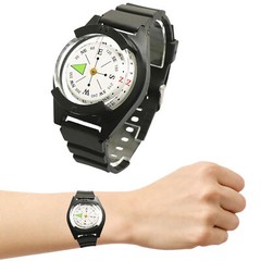Wrist Compass with Fluorescent Dial Waterproof Compasses for Hiking Camping Tool