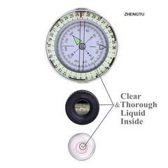 Nautical Hub Military Metal Sighting Compass, Waterproof & High Accuracy
