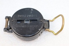 Vintage Precise Pathfinder Liquid Filled Pocket Compass JAPAN Metal Case, Black
