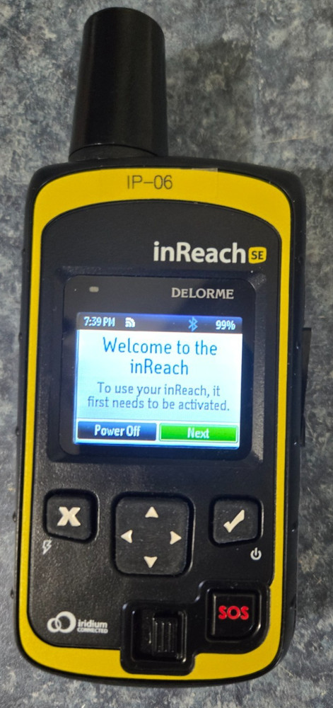 DeLorme inReach SE Satellite Communicator Model INRCH20 Handheld GPS Transmitter