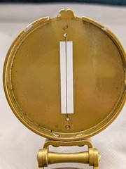 Gold Brass Style Lensatic Pocket Compass Japan Mid Century Hiking Gear Vintage