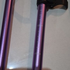 AISUN OUTDOOR Purple Adjustable Aluminum Trekking Poles Set, 2 Pack