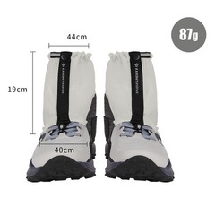 Lightweight Adjustable Low Gaiters for Outdoor Activities in All Weather