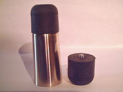 walking stick tip BRASS with extra rubber bottom made for larger stick or staff