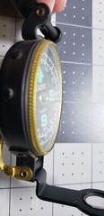 Engineer Academy Lensatic Compass Black Brass, Hiking, Camping, Vintage MCM