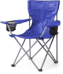 MOUNTAIN SUMMIT GEAR Anytime Chair for Camping, 35 x 34.5 x 21 inches, Blue