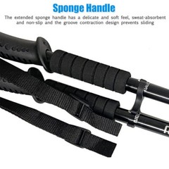 2X Trekking Poles Nordic Walking Hiking Sticks Adjustable Anti-shock Alpenstock