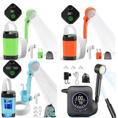 Adjustable Portable Shower for For camping 5 Levels Water Pressure System