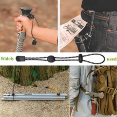 Backpack Hiking Stick Holder Straps, Elastic Lanyard Cord Rope for Walking Pole