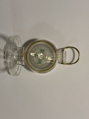 Lensatic Plastic Compass, Clear Great for Camping, Hiking, Outdoors