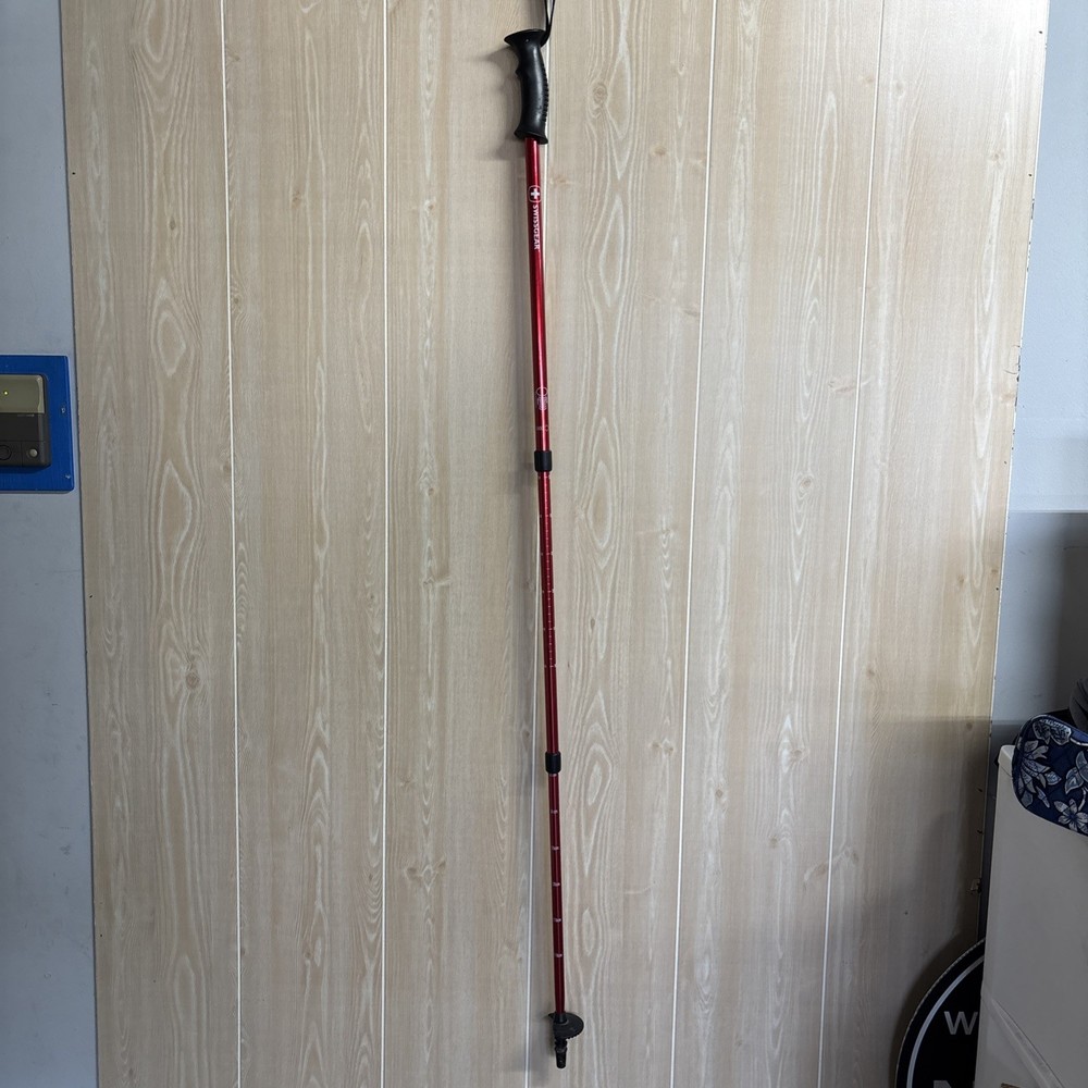 1 Swissgear 135cm Adjustable Walking Stick Pole Anti-shock And Ergonimic Handle