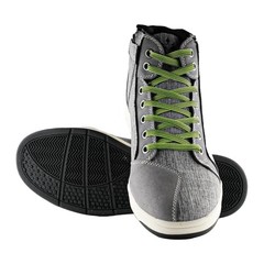 Men’s Motorcycle Boots Rider Racing Hiking Trekking Outdoor Boots 10 Hw001 Gray